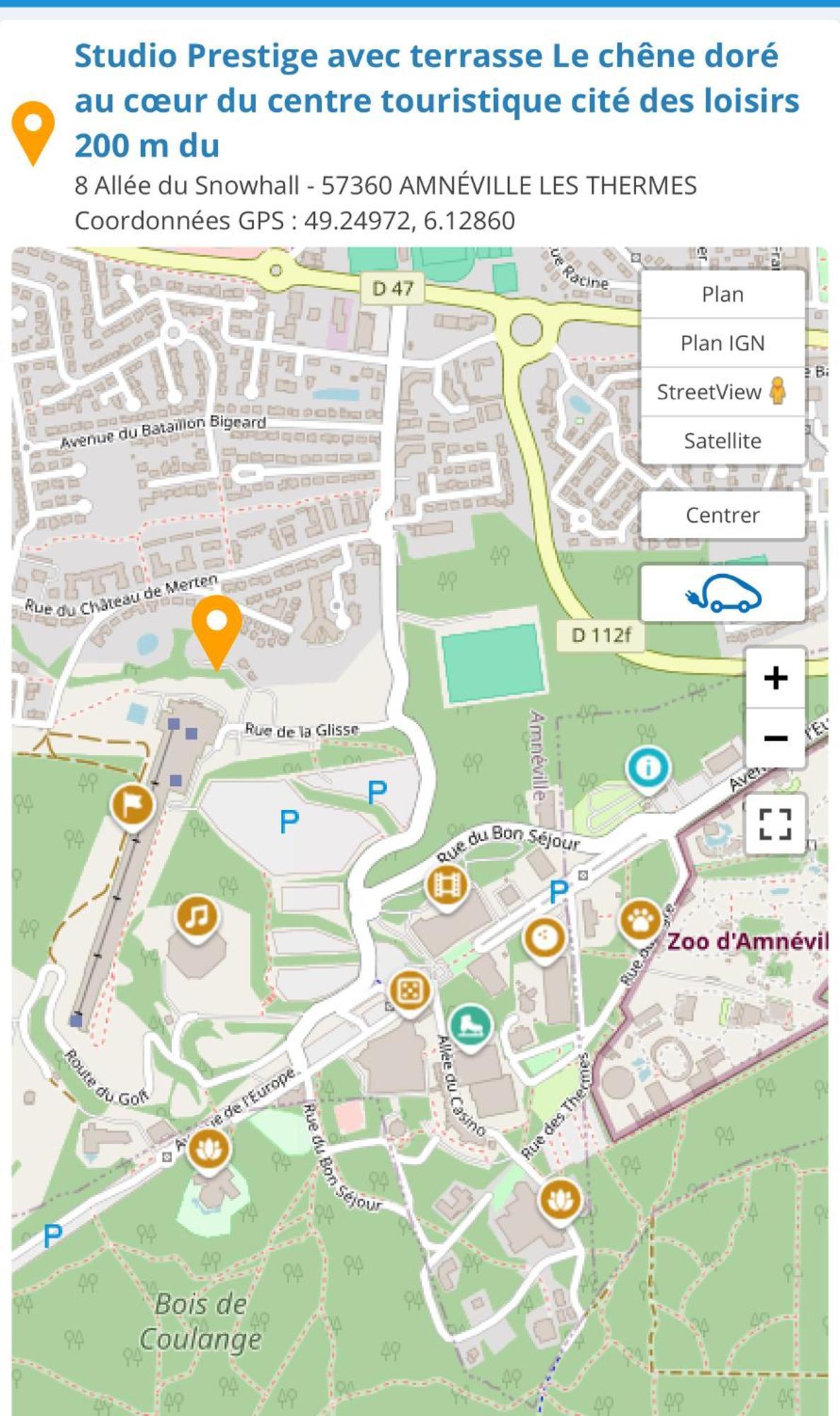 Studio Prestige Avec Terrasse Le Chene Dore Au Coeur Du Centre Touristique Cite Des Loisirs 200 M Du Galaxie,Face Au Snowworld Parking Gratuit Privatif Amnéville Exterior photo